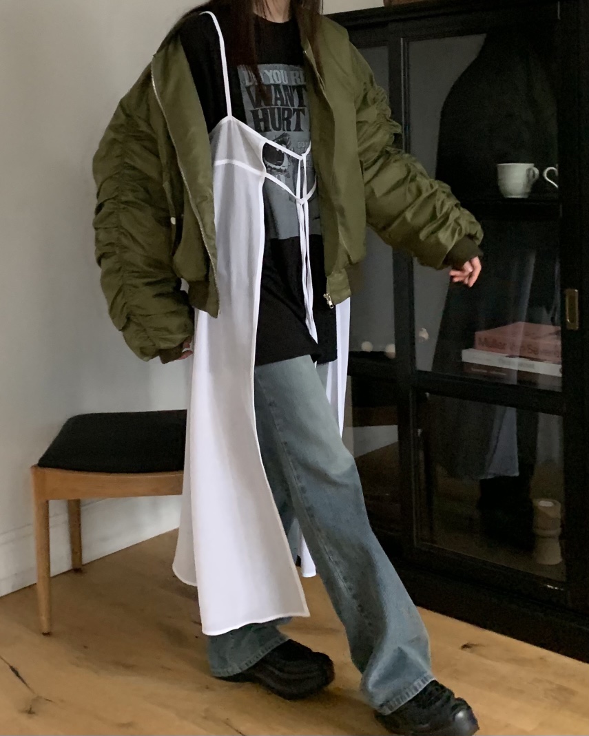 LOVE MOMENT直郵韓國代購女裝新款時尚24秋冬職業連衣裙VEGETABLE連衣裙