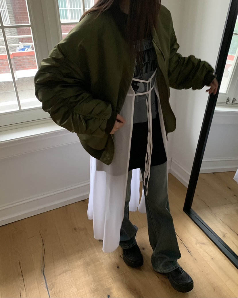 LOVE MOMENT直郵韓國代購女裝新款時尚24秋冬職業連衣裙VEGETABLE連衣裙