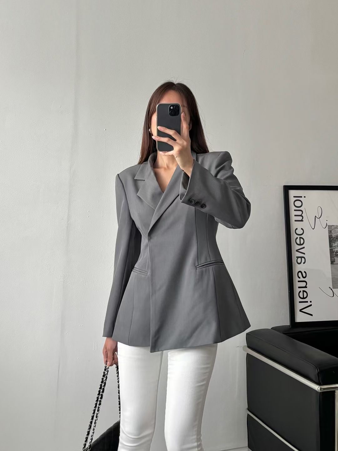THEJUN直郵韓國代購女裝新品時尚職業休閑推薦真品人氣夾克THEJUN夾克圖色2