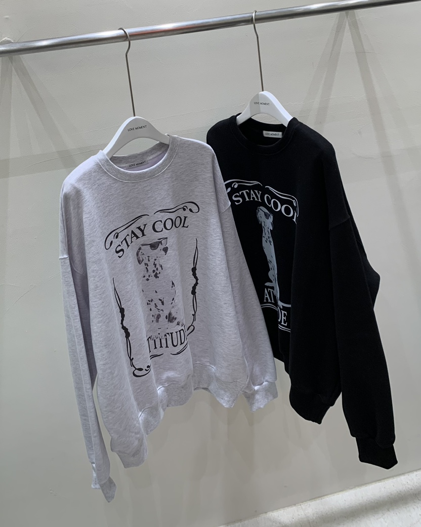 LOVE MOMENT直郵韓國代購女裝新品時尚真品24秋冬衛衣莫代爾LOVE MOMENT衛衣