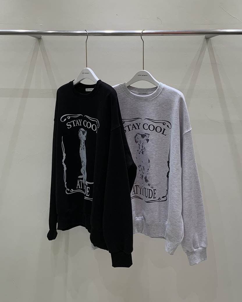 LOVE MOMENT直郵韓國代購女裝新品時尚真品24秋冬衛衣莫代爾LOVE MOMENT衛衣
