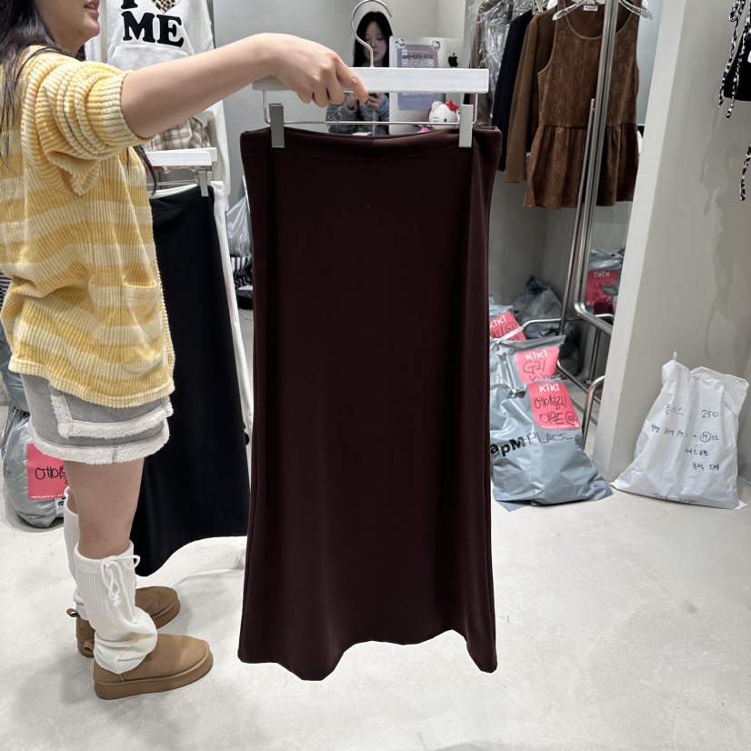 KiKi韓國直郵東大門實拍女裝新品時尚人氣熱賣24秋冬長裙KIKI長裙