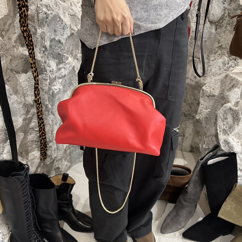 RAMA韓國直郵東大門實拍女裝新品職業休閑推薦單肩斜跨包羊皮RAMA單肩/斜跨包圖色3