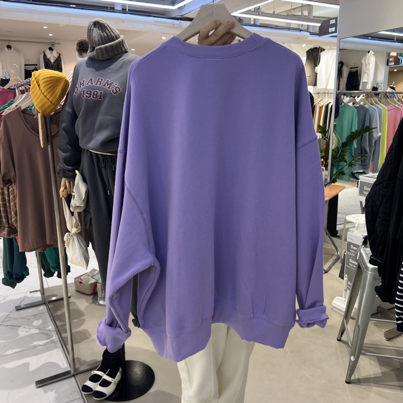 DANBAL韓國直郵東大門代購女裝新品24秋冬人氣衛衣加絨拉絨DANBAL衛衣