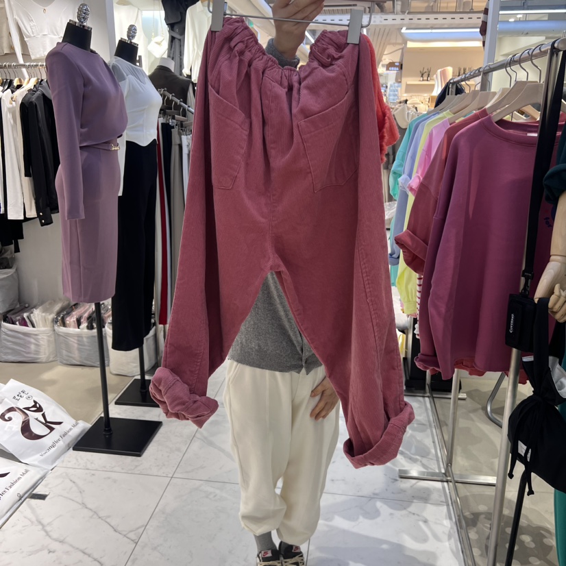 DANBAL韓國直郵東大門實拍女裝新品真品24秋冬休閑褲拉絨DANBAL休閑褲