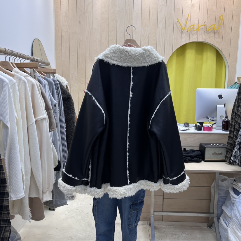 VARIAL直郵韓國代購女裝新款24秋冬真品職業推薦夾克皮革VARIAL夾克