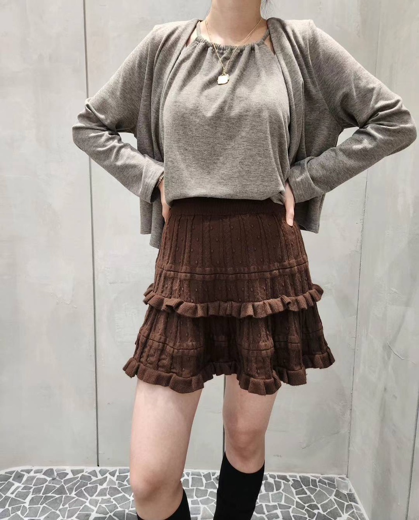 LULULALLA韓國直郵東大門實拍女裝新品人氣休閑時尚套裝開衫LULULALLA套裝