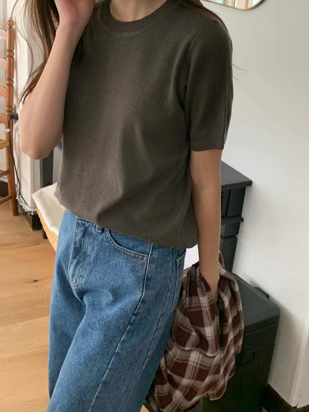 ONEMORETHING韓國直郵東大門實拍女裝新品真品推薦24秋冬T恤ONEMORETHINGT恤