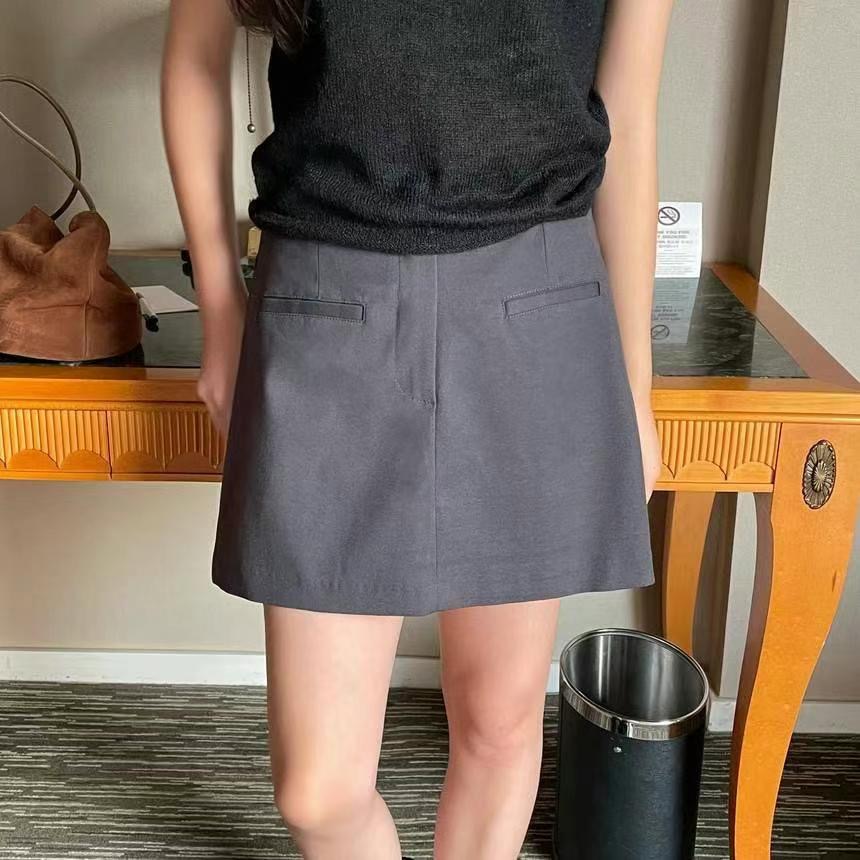 ONEMORETHING韓國直郵東大門代購女裝新款真品時尚職業短裙ONEMORETHING短裙圖色2