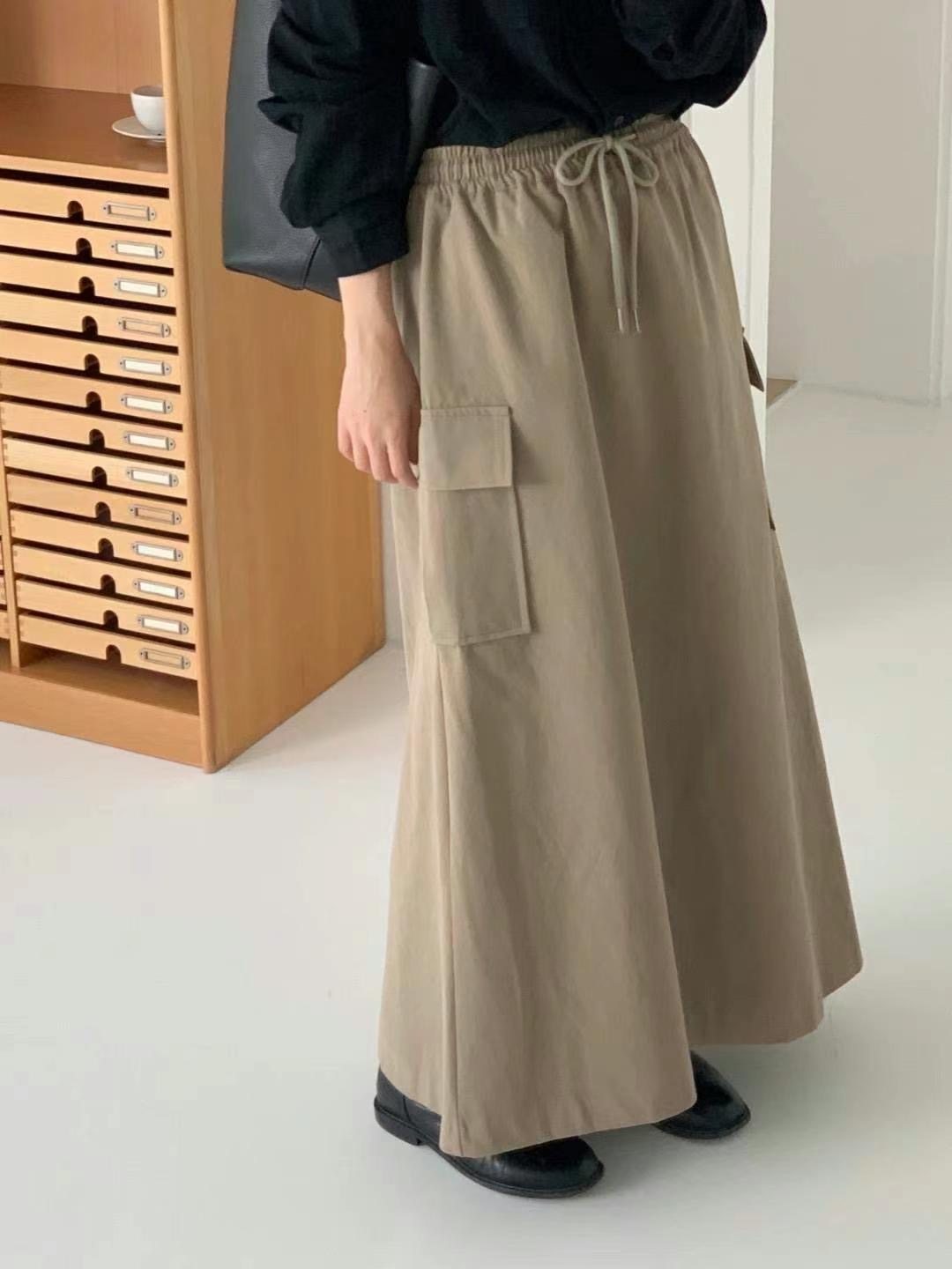 ONEMORETHING韓國直郵東大門實拍女裝新品休閑真品人氣長裙ONEMORETHING長裙