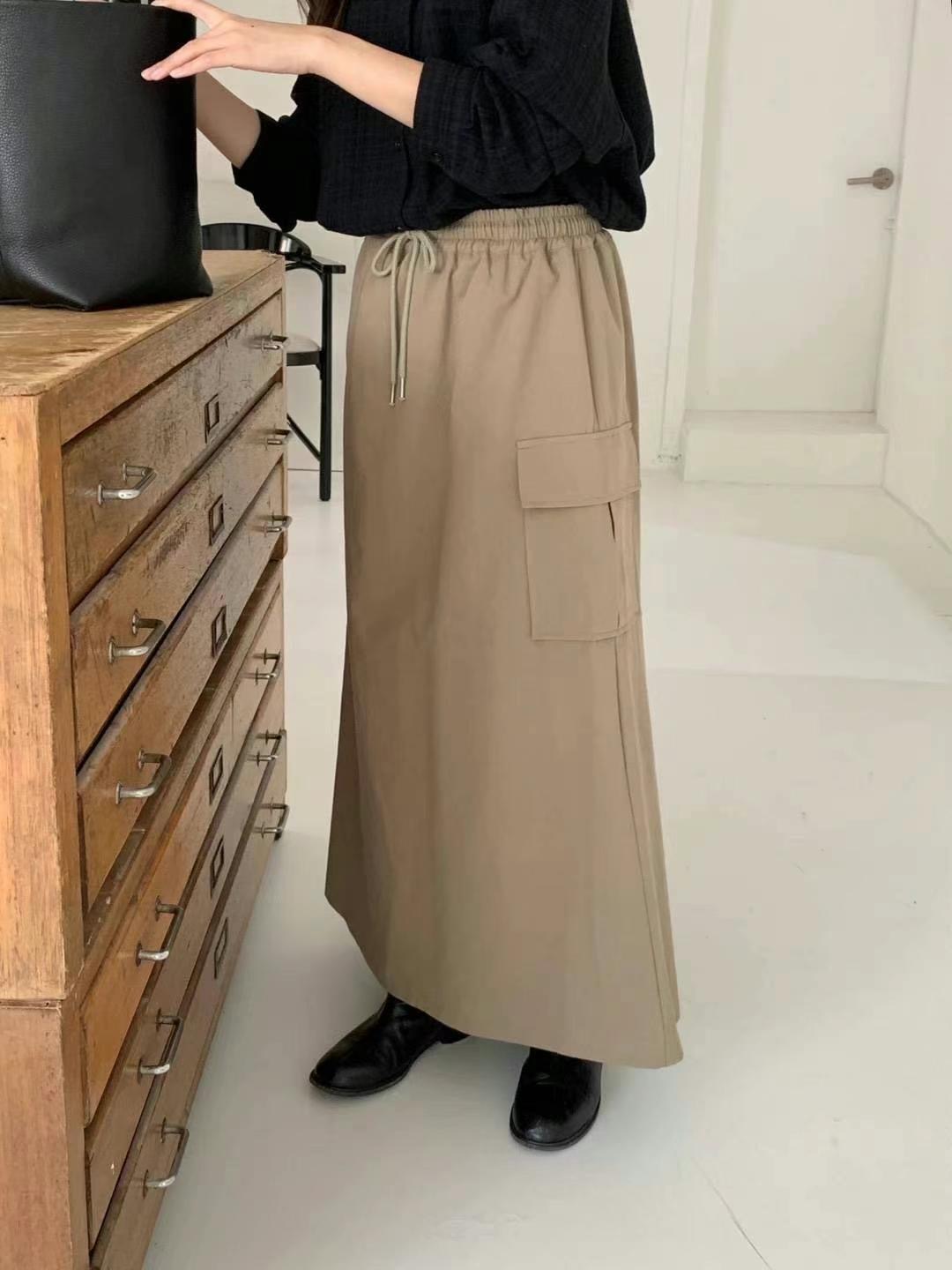 ONEMORETHING韓國直郵東大門實拍女裝新品休閑真品人氣長裙ONEMORETHING長裙圖色3