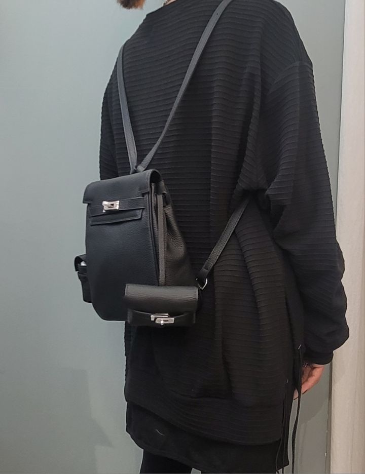 X韓國直郵女裝新款真品人氣休閑職業時尚熱賣24秋冬雙肩背包BAKHA-Q雙肩背包