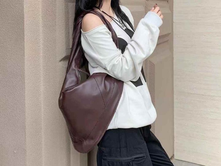 X韓國直郵東大門代購女裝新品人氣24秋冬職業推薦單肩斜跨包BAKHA-Q單肩/斜跨包