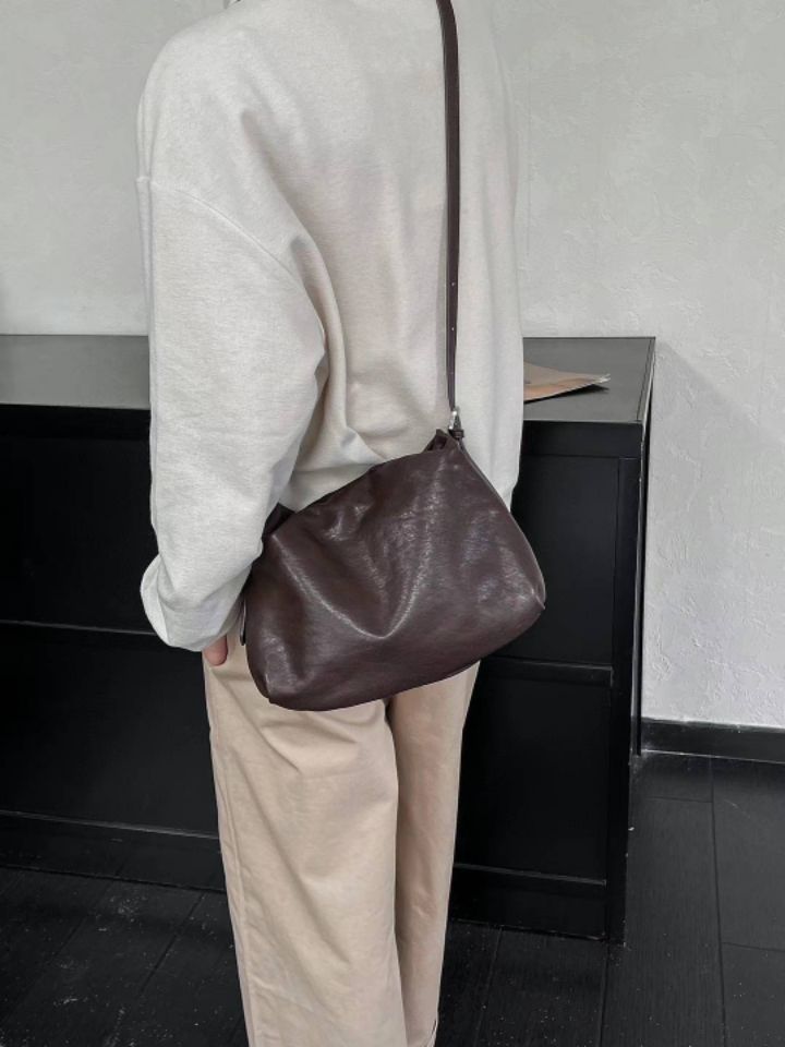 X韓國直郵東大門實拍女裝新款人氣24秋冬休閑時尚單肩斜跨包BAKHA-Q單肩/斜跨包
