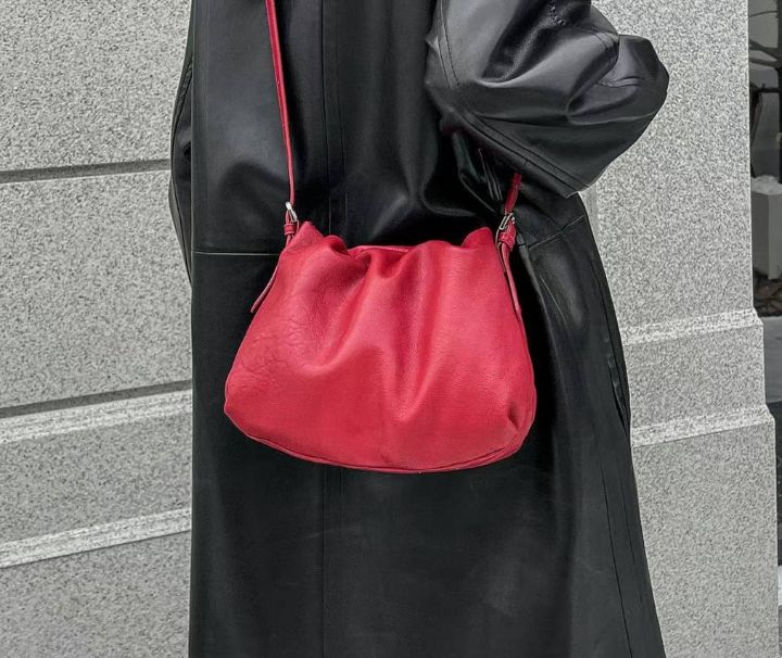X韓國直郵東大門實拍女裝新款人氣24秋冬休閑時尚單肩斜跨包BAKHA-Q單肩/斜跨包
