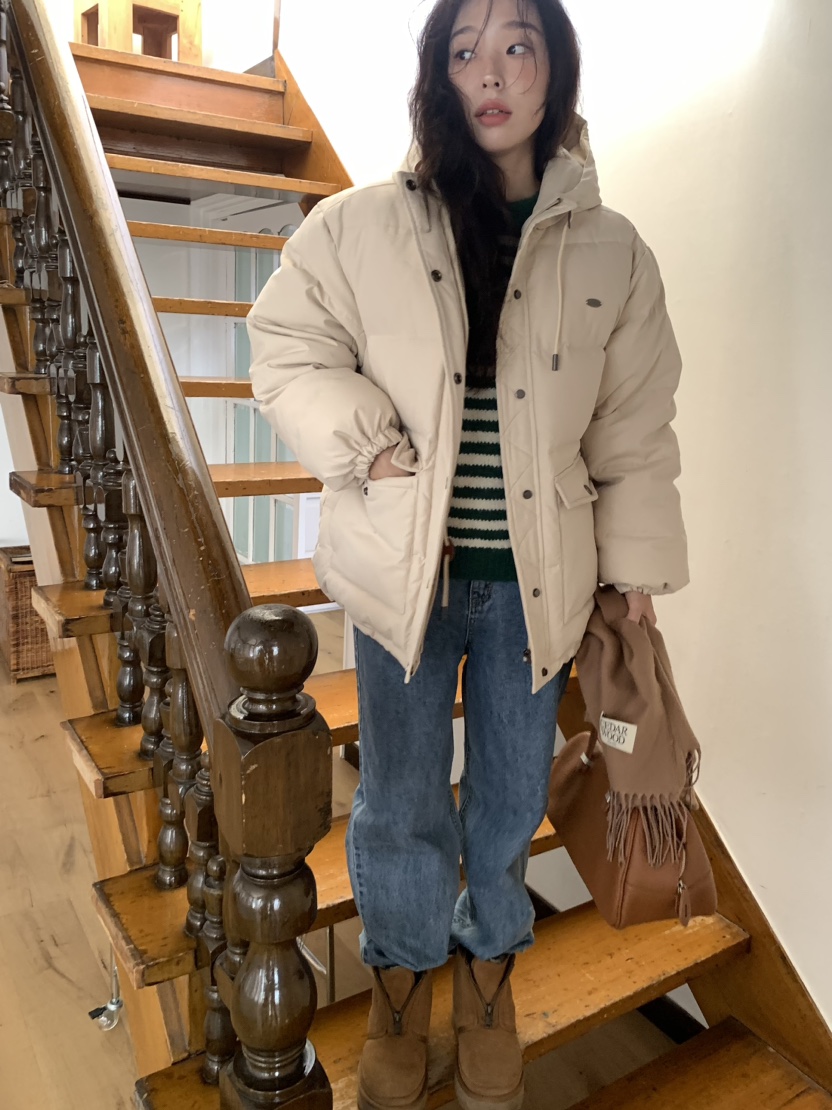 CEDARWOOD韓國直郵東大門代購女裝新款休閑熱賣短款羽絨服填充CEDARWOOD短款羽絨服