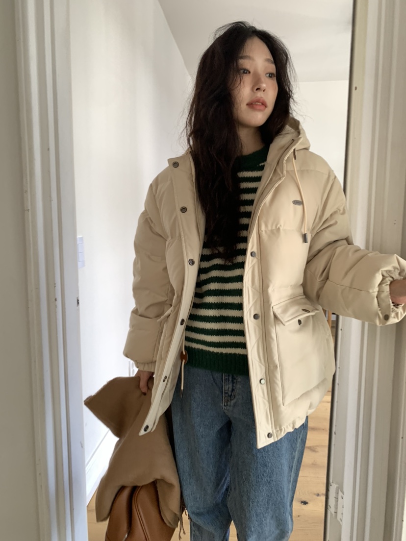 CEDARWOOD韓國直郵東大門代購女裝新款休閑熱賣短款羽絨服填充CEDARWOOD短款羽絨服