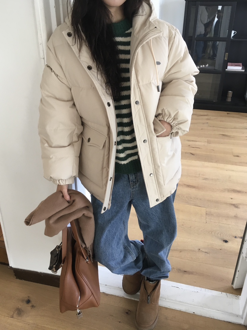 CEDARWOOD韓國直郵東大門代購女裝新款休閑熱賣短款羽絨服填充CEDARWOOD短款羽絨服