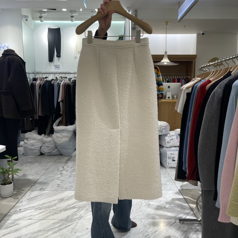 ADELINE韓國直郵東大門代購女裝新品24秋冬熱賣推薦長裙花呢ADELINE長裙