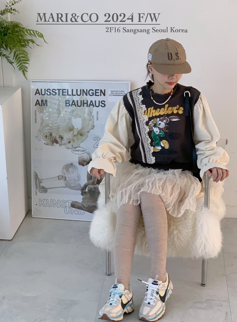 MARI CO直郵韓國代購女裝新品人氣推薦時尚休閑職業24秋冬衛衣ARANCIA衛衣