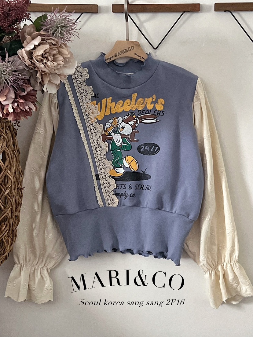MARI CO直郵韓國代購女裝新品人氣推薦時尚休閑職業24秋冬衛衣ARANCIA衛衣圖色2