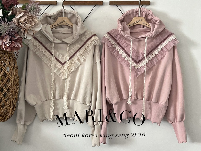 MARI CO韓國直郵東大門實拍女裝新品真品24秋冬休閑衛衣ARANCIA衛衣