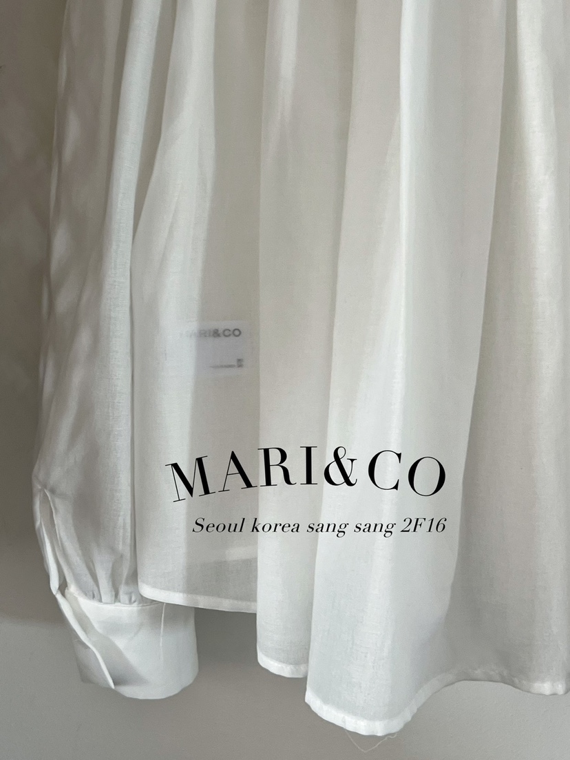 MARI CO直郵韓國代購女裝新款職業推薦真品休閑襯衫蕾絲衫ARANCIA襯衫/蕾絲衫