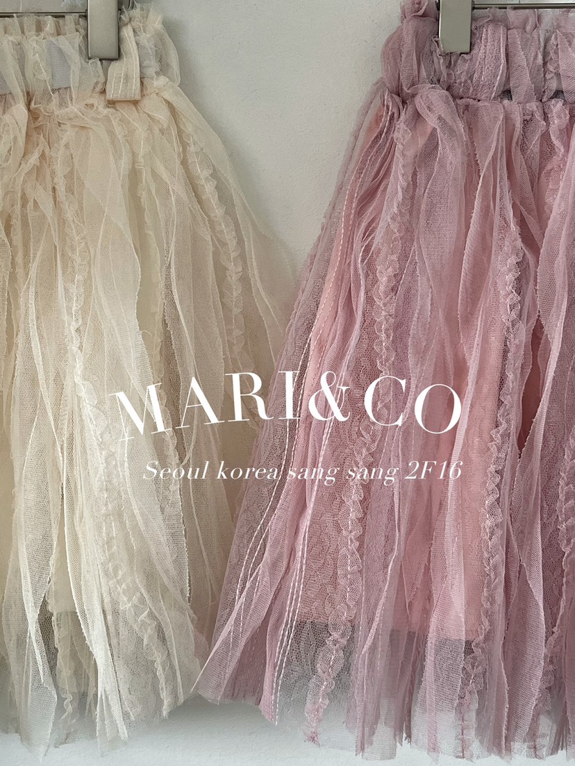 MARI CO韓國直郵女裝新品真品休閑職業熱賣24秋冬半身裙中短裙ARANCIA半身裙/中短裙