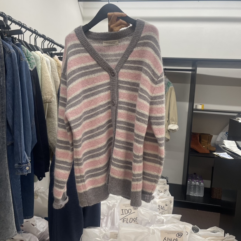 UNANSWERED/MYSTERY韓國直郵女裝新品熱賣24秋冬時尚毛衣UNANSWERED/MYSTERY毛衣圖色3
