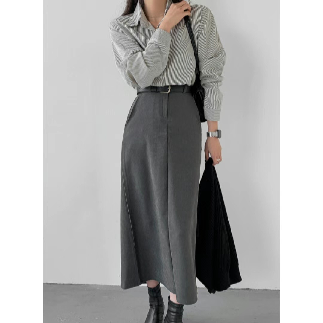 TURNS韓國直郵女裝新品職業人氣推薦真品24秋冬休閑時尚長裙TURNS長裙