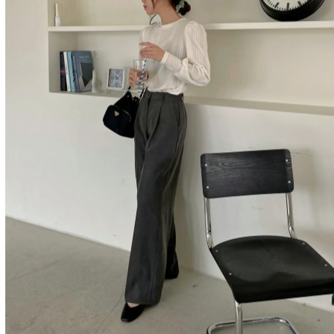 TURNS韓國直郵東大門實拍女裝新款人氣職業24秋冬推薦休閑褲TURNS休閑褲