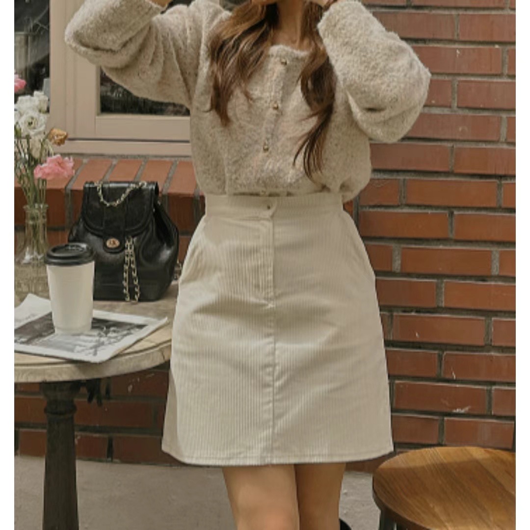 TURNS直郵韓國代購女裝新款真品熱賣24秋冬職業人氣時尚短裙TURNS短裙