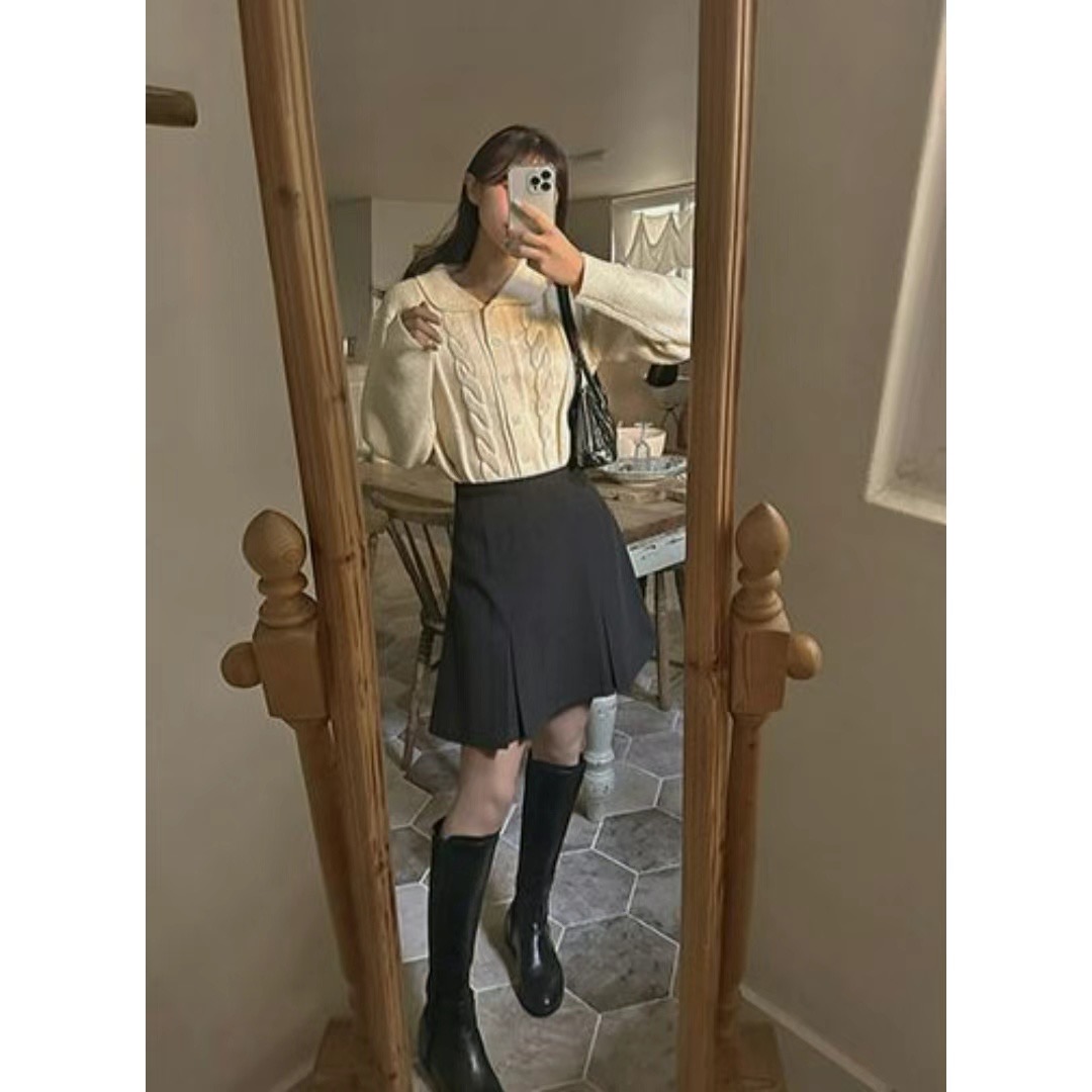 TURNS韓國直郵東大門實拍女裝新款24秋冬時尚熱賣推薦短裙TURNS短裙