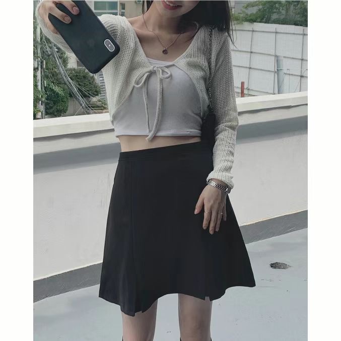 TURNS韓國直郵東大門代購女裝新品熱賣24秋冬休閑人氣短裙TURNS短裙