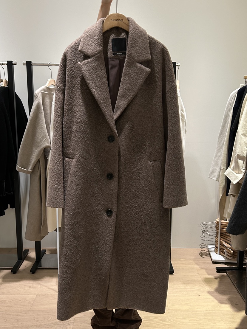 THE SAND/SAND BEIGE韓國直郵東大門實拍女裝新款休閑中長款大衣THE SAND/SAND BEIGE中長款大衣圖色1