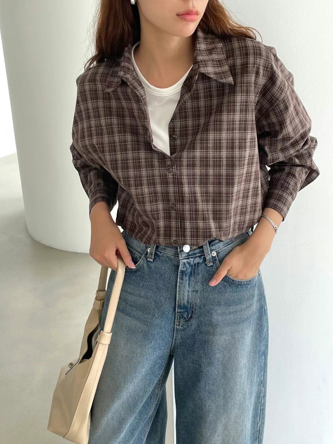 MELIOR韓國直郵東大門實拍女裝新品真品人氣休閑襯衫蕾絲衫MELIOR襯衫/蕾絲衫圖色1