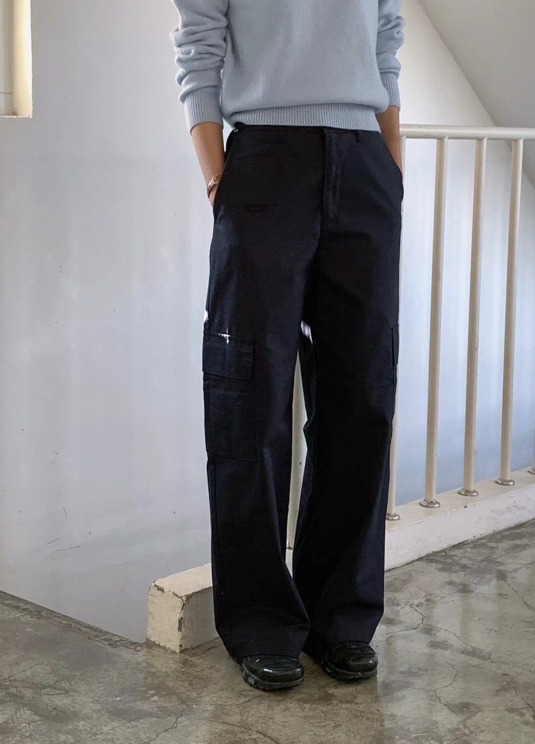 SLEEK韓國直郵東大門實拍女裝新款人氣真品休閑休閑褲工裝褲SLEEK休閑褲
