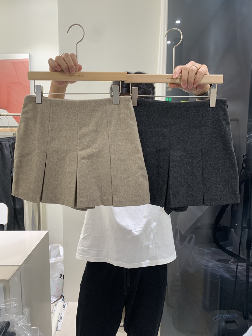 MEMO CLASSIC韓國直郵東大門代購女裝新品推薦休閑裙褲羊毛MEMO CLASSIC裙褲