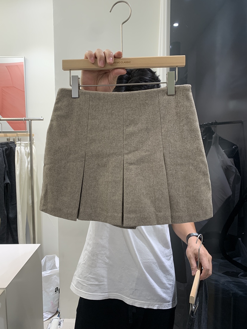 MEMO CLASSIC韓國直郵東大門代購女裝新品推薦休閑裙褲羊毛MEMO CLASSIC裙褲圖色1