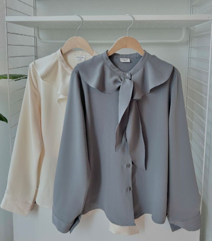 DAILY PROJECT直郵韓國代購女裝新款職業時尚24秋冬襯衫蕾絲衫DAILY PROJECT襯衫/蕾絲衫