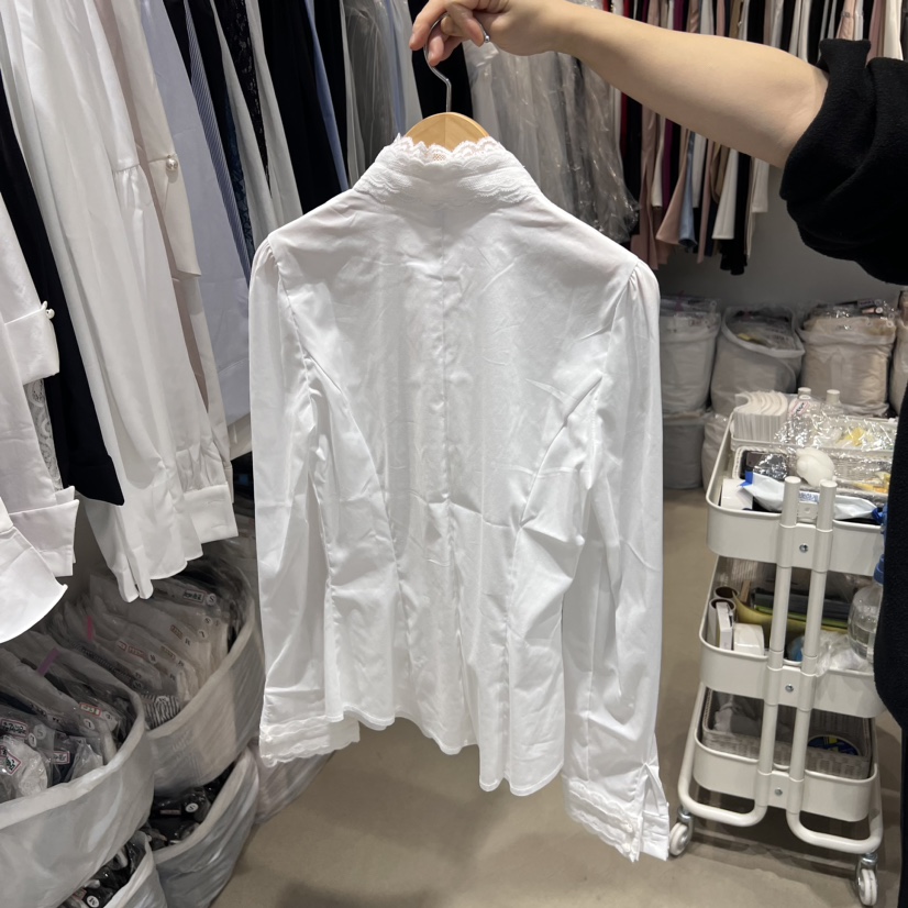 CHERISH-Q韓國直郵東大門代購女裝新品人氣推薦襯衫蕾絲衫CHERISH-Q襯衫/蕾絲衫