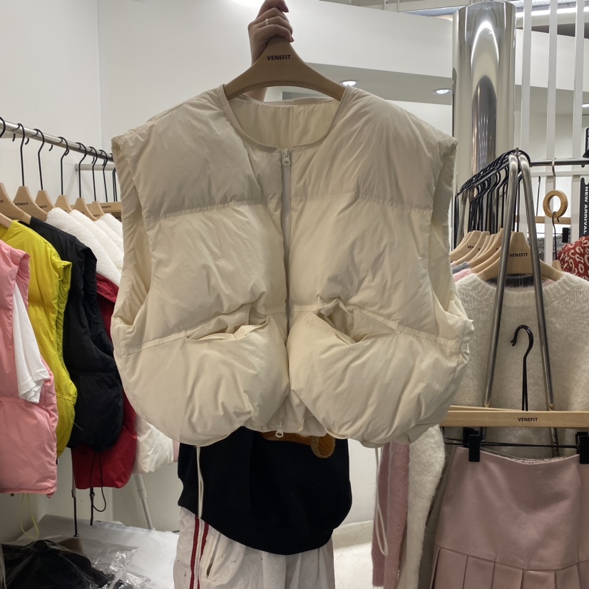 VENEFIT/JENNIE直郵韓國代購女裝新品職業人氣休閑馬甲填充VENEFIT/JENNIE馬甲圖色2