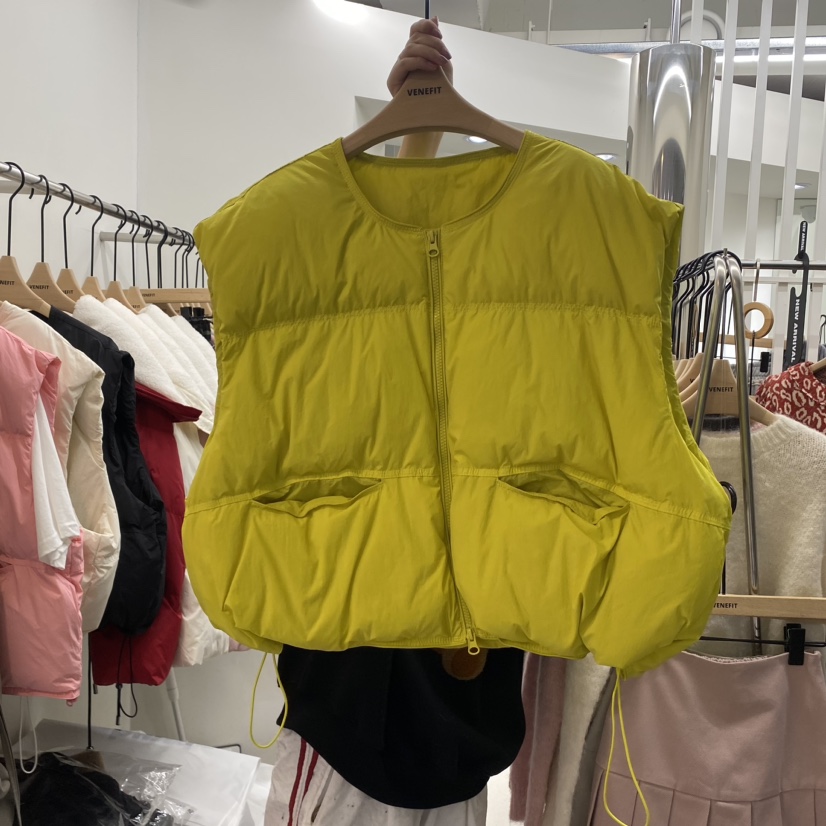 VENEFIT/JENNIE直郵韓國代購女裝新品職業人氣休閑馬甲填充VENEFIT/JENNIE馬甲圖色3