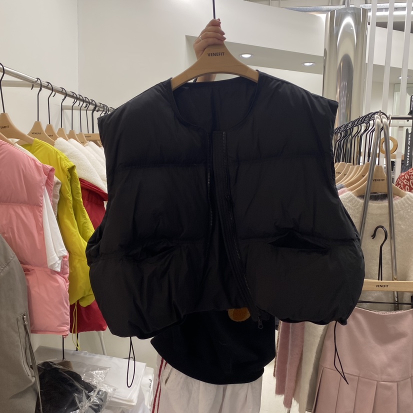 VENEFIT/JENNIE直郵韓國代購女裝新品職業人氣休閑馬甲填充VENEFIT/JENNIE馬甲圖色4