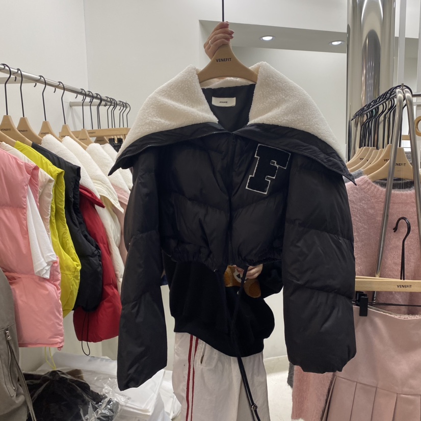 VENEFIT/JENNIE韓國直郵女裝新品休閑人氣職業短款棉服填充VENEFIT/JENNIE短款棉服圖色4
