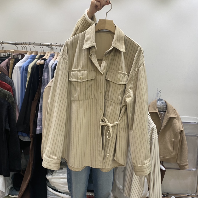 Vibelle韓國直郵東大門代購女裝新品熱賣真品職業襯衫蕾絲衫VIBELLE襯衫/蕾絲衫圖色2