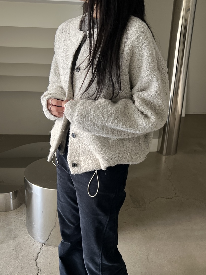 Verbena韓國直郵女裝新品推薦職業人氣時尚休閑夾克羊毛開衫Verbena夾克
