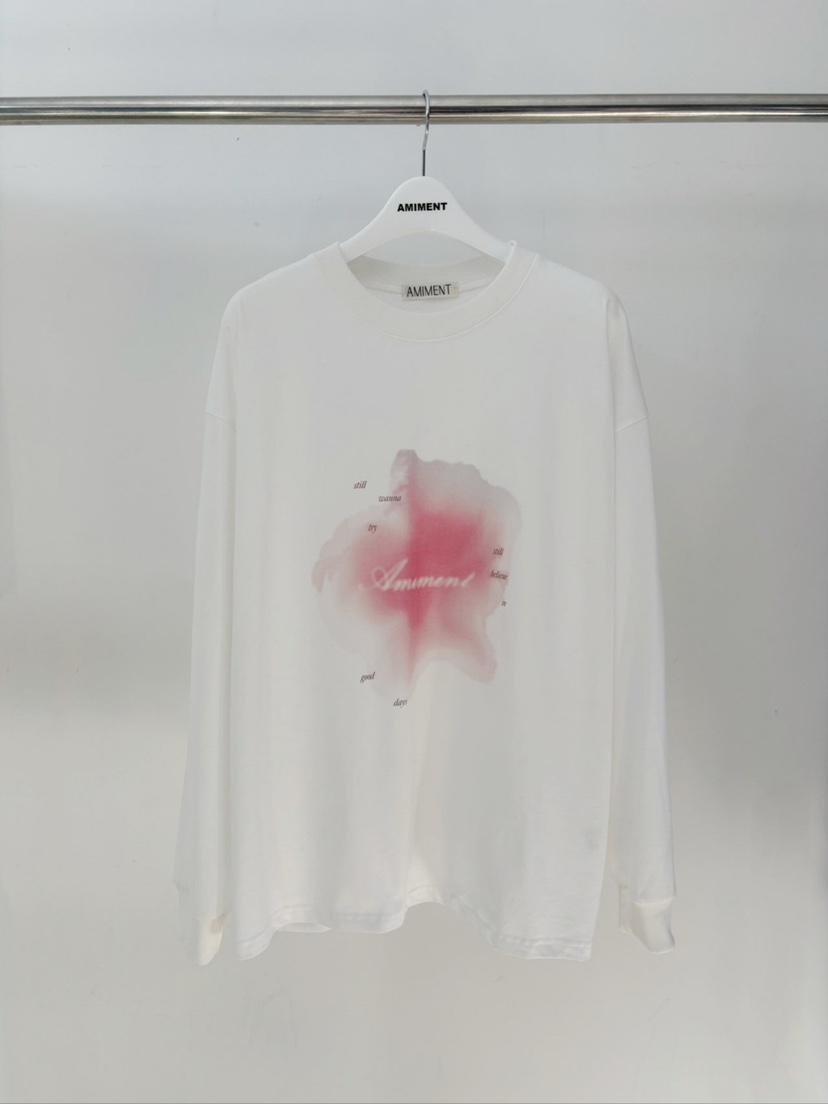 AMIMENT韓國直郵東大門實拍女裝新品時尚職業熱賣人氣長袖T恤JANIE/NIA長袖T恤圖色1