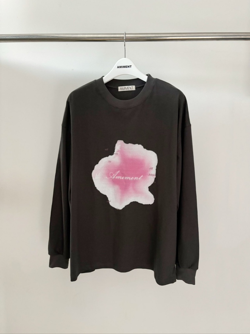 AMIMENT韓國直郵東大門實拍女裝新品時尚職業熱賣人氣長袖T恤JANIE/NIA長袖T恤圖色2