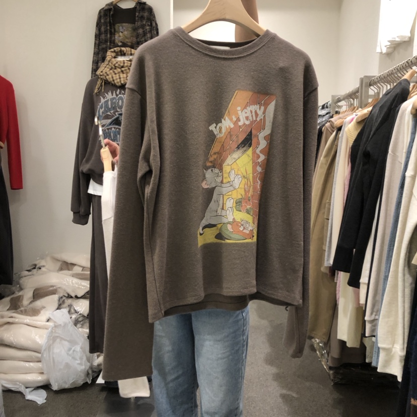 VILLABUTTON韓國直郵女裝新品推薦人氣時尚熱賣職業長袖T恤VILLABUTTON長袖T恤圖色2